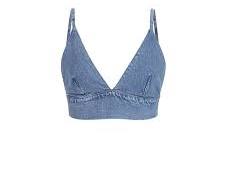 Gambar Transparent net bralette with jeans