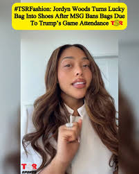 Since bags are banned at Madison Square Garden due to President Trump’s game 3 attendance, #JordynWoods decided to turn her lucky bag into shows! The Knicks have won the last 13 games they have played and Jordyn reportedly wore the bag to at leas