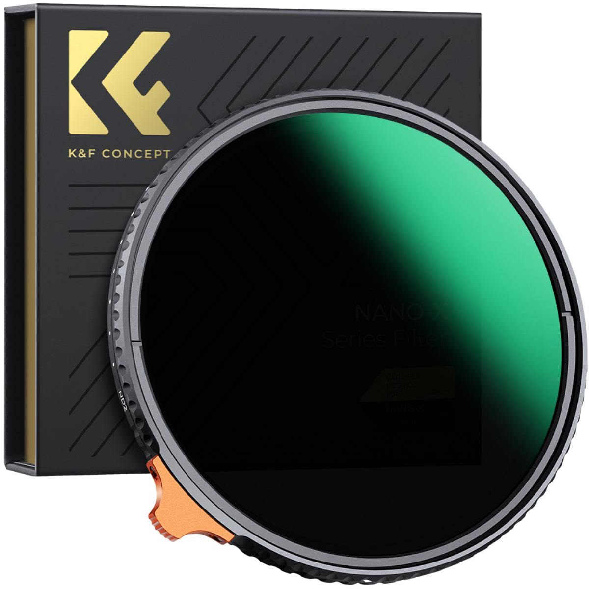Variable ND Filter ND2-400 Lens Filter Waterproof Scratch Resistant Nano-Xcel Series
