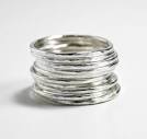 Stackable silver rings