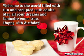 18th Birthday Wishes via Relatably.com