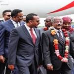With hugs, leaders rivals Ethiopia,