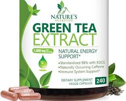 Image of Green tea extract supplement