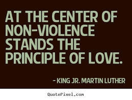 Non Violence Quotes By Mlk. QuotesGram via Relatably.com