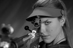 Brian Gardner - Kirsten-Joy-Weiss-Rifle-Aiming-Black-and-White