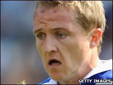 Gary McSheffrey. McSheffey&#39;s last goal for Blues came against Man City in March 2008 - _47208517_mcsheffrey