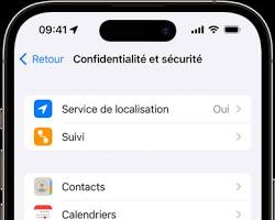 Réglages > Confidentialité > Services de localisation