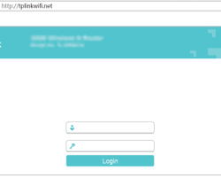 Typing a router's IP address in a web browser