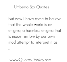 Umberto Eco Image Quotation #1 - QuotationOf . COM via Relatably.com