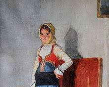 Εικόνα παλιός Έλληνας φυλακισμένος ή φυγόδικος του 19ου αιώνα με παραδοσιακή ενδυμασία και γενειάδα