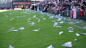 Chaos in Madrid: La Liga match abandoned after paper aeroplanes, seats and balls on the pitch