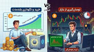 خرید و نگهداری بلندمدت بیت‌کوین سود بیشتری دارد یا نوسان‌گیری از بازار؟