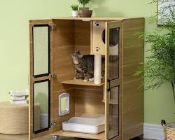 cat tree with hiding spotsの画像