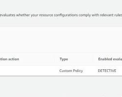 Image of AWS Config Create Compliance Rule screen