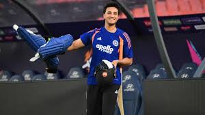 Aryan Dutt showcasing his cricket skills on the field