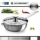 3-ply Stainless Steel 14cm Saucepan and Lid - Le Creuset