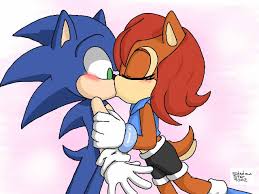 Resultado de imagen de sonic y sally kiss