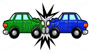 Image result for head-on van collision clipart