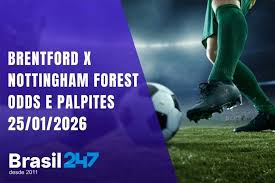 Brentford x Nottingham Forest - Super Odds e Palpites do Futebol - 25/01/2026