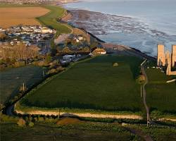 Image of Carolingian Viking longship defense coastal fort