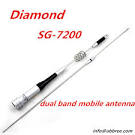 Diamond antennas dual band