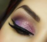 Pink Glitter Valentines day makeup tutorial -