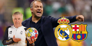 La sorpresa que podría estar preparando Hansi Flick para ganarle el duelo a 
Carlo Ancelotti