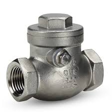 1/2" Swing Check Valve, Stainless Steel, NPT Threaded ...