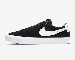 giày nike zoom blazer low pro gt sb 'black white' dc7695002