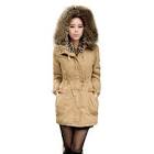 ILoveSIA Manteau femme parka hiver fourrure avec capuche