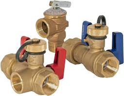 EZ-FLO 3/4 in FIP Brass Tankless Water Heater Service Valve Kit