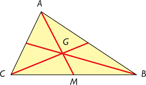 Resultado de imagen de medianas triangulo