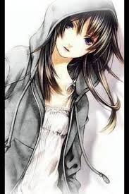 Résultat de recherche d'images pour "manga fille triste noir et blanc"