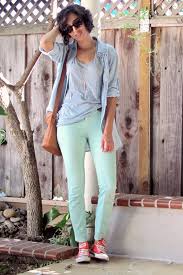 Résultat de recherche d'images pour "mint colored jeans"