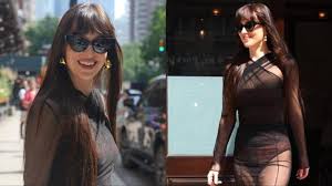 Dakota Johnson Steps Out In A Sheer Black Dress After Breakup With Chris Martin