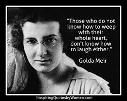 Quote by Golda Meir | Inspiring Quotes by Women via Relatably.com