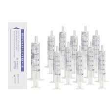 Amazon.com: 5mL Plastic Syringe, Luer Slip, 2-Part, Sterile ...