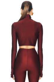 Andamane Orchid Crop Top - Bordeaux - 30% Off | Editorialist