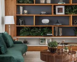 تصویر قفسه های تزئینی در محل کار