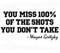 Wayne Gretzky Quote about Missing 100 of the Shots via Relatably.com