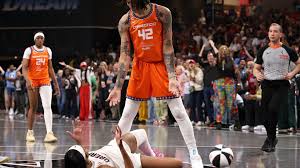 Brittney Griner Flagrant Foul on Angel Reese in WNBA Clash