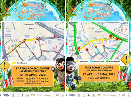 Plan accordingly: Bukit Bintang major roads to be closed from April 30 to May 2