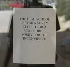 Résultat de recherche d'images pour "teachers misspell signs"