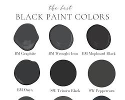 Image of Black colored paint