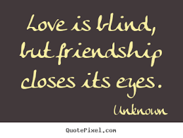 Design custom picture quotes about love - Love is blind, but ... via Relatably.com