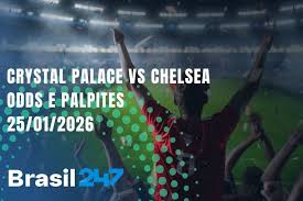 Crystal Palace x Chelsea - Super Odds e Palpites do Futebol - 25/01/2026