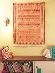 How to hang a rug on the 