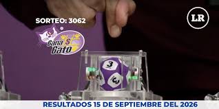 Resultados del Gana Gato 3062 del 15 de septiembre del 2026