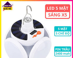 Bóng đèn 4 cánh 5 bóng xếp 2029, JP8801 (năng lượng mặt trời)