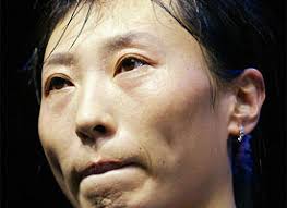 ... Zhang Ning of China cries in joy after beating compatriot Gong Ruina - sp7